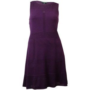 Ralph Lauren Women's Pointelle Knit A-Line Dress NWT ( BIG SALE )